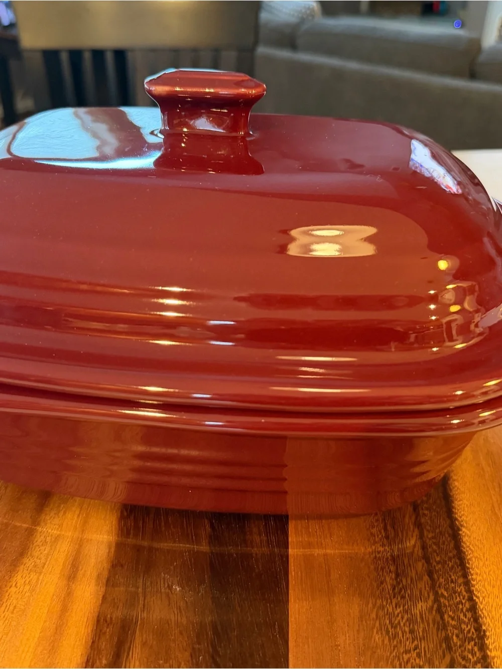 RETIRED Pampered Chef Cranberry Deep Covered Baker